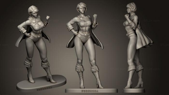 Figurines of girls (Poderosa, STKGL_0209) 3D models for cnc